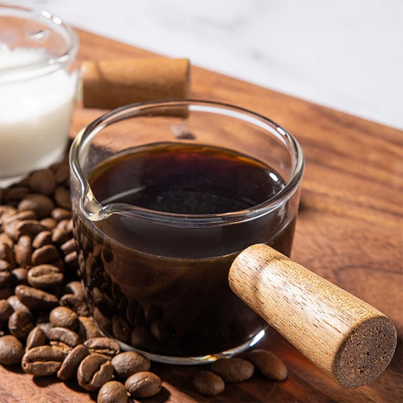 Espresso Shot Glass - 50/100 مللي كوب قياس زجاجي مقبض