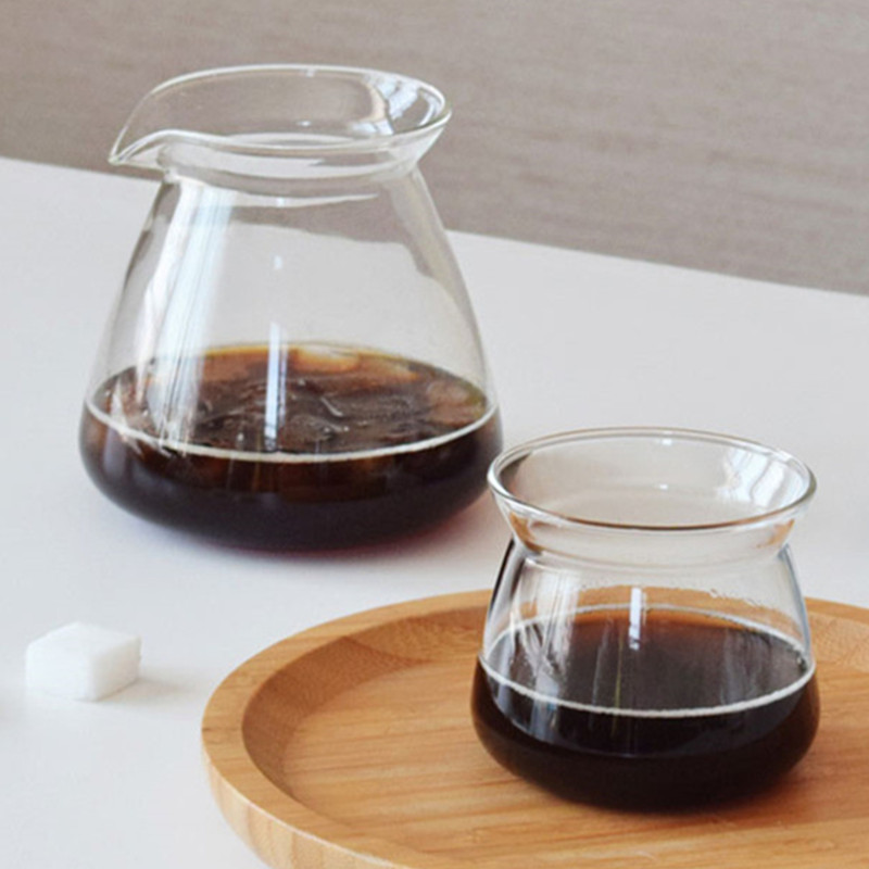 Coffee Equipment Pour Over - إبريق قهوة زجاجي جديد 520 مل،