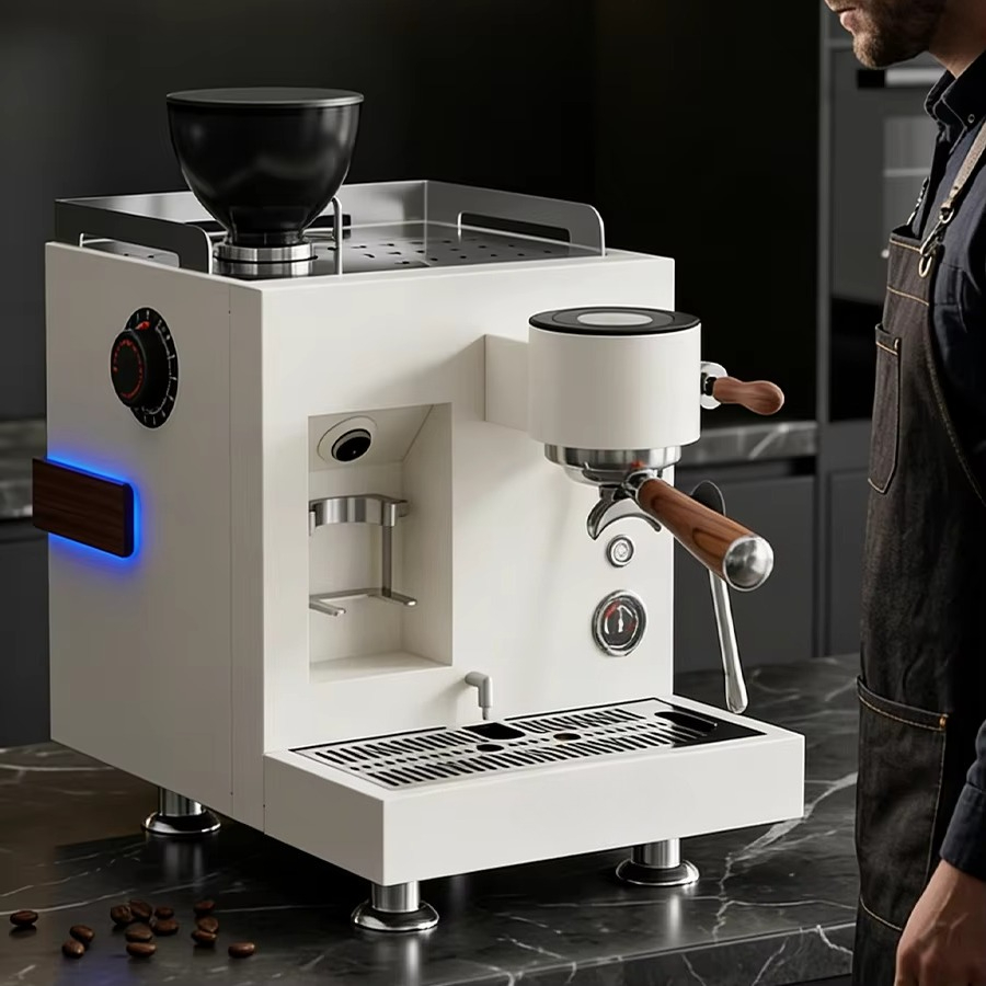 ماكينة قهوة شبه أوتوماتيكية مد - مراجعة Coffee Grinder Burr Flat وسعره