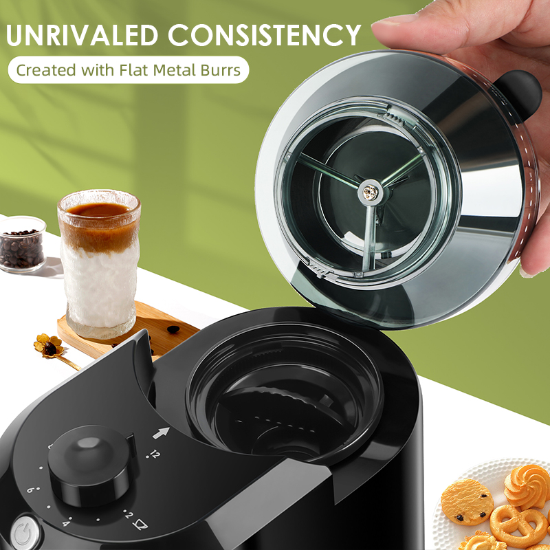 Wancle مطحنة القهوة الكهربائية - مراجعة Coffee Grinder Burr Flat وسعره