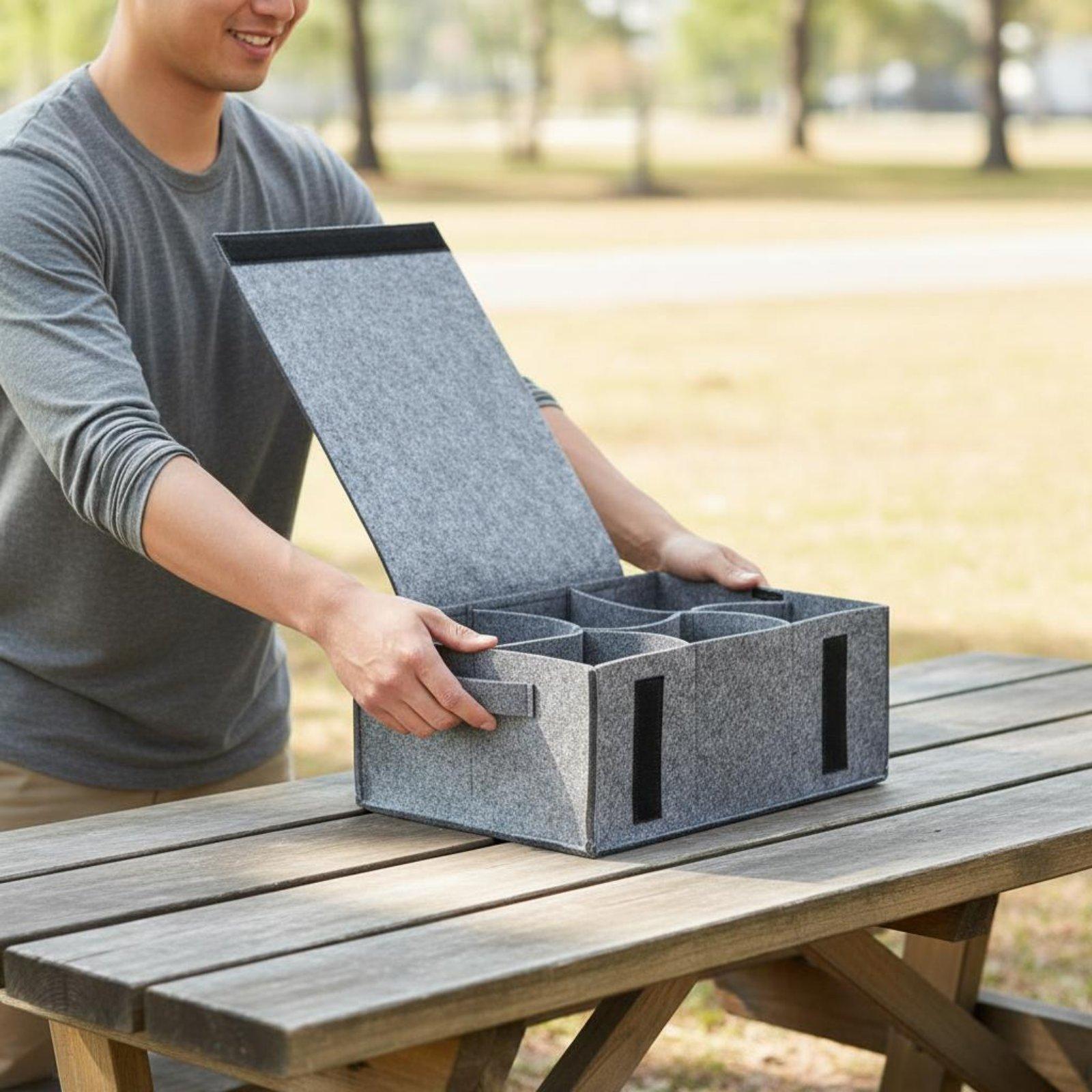 حقيبة تخزين منزلية من اللباد،  - مراجعة Coffee Equipment For Camping وسعره