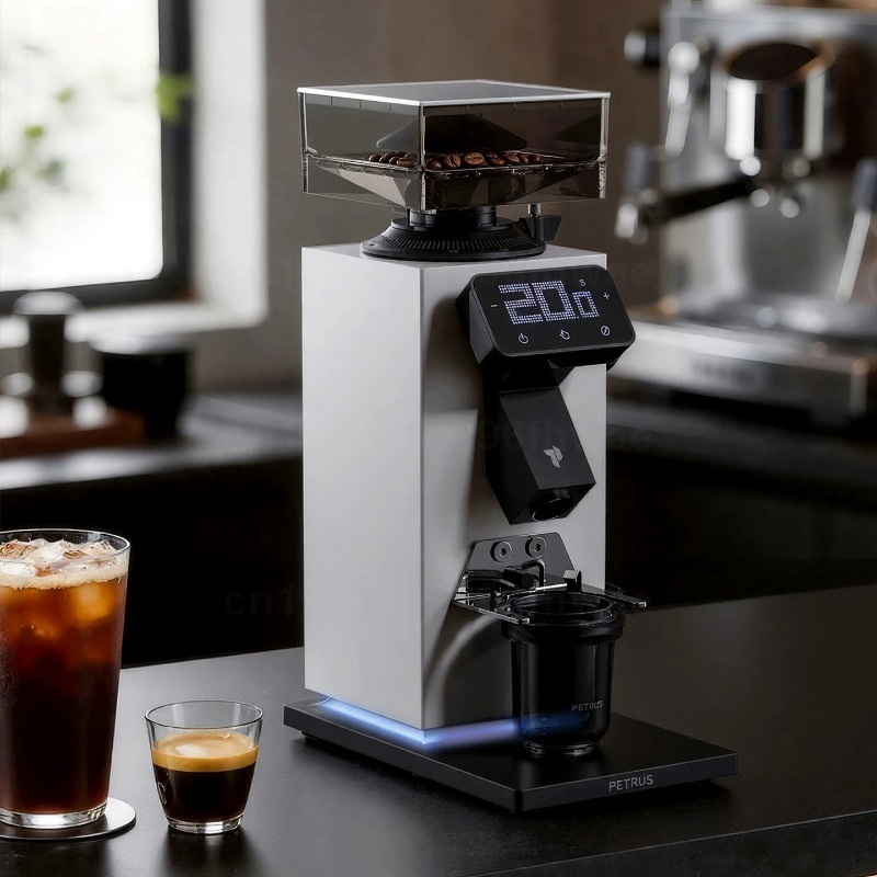 مطحنة قهوة كهربائية بيترس PE37 - مراجعة Coffee Grinder Burr Flat وسعره