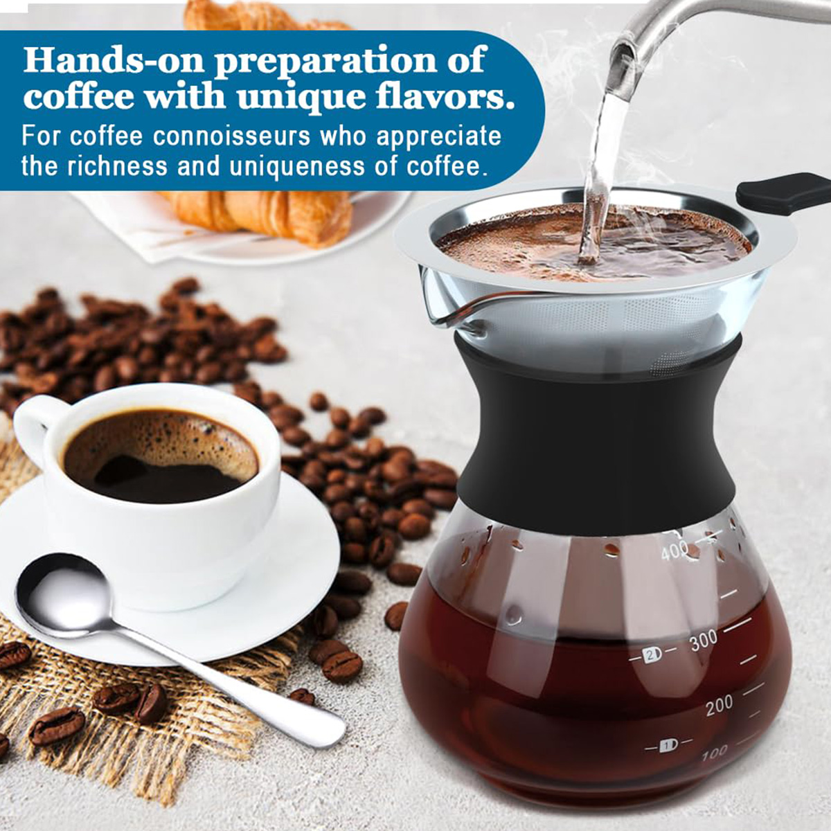 ماكينة تحضير القهوة الزجاجية م - مراجعة Coffee Equipment Pour Over وسعره