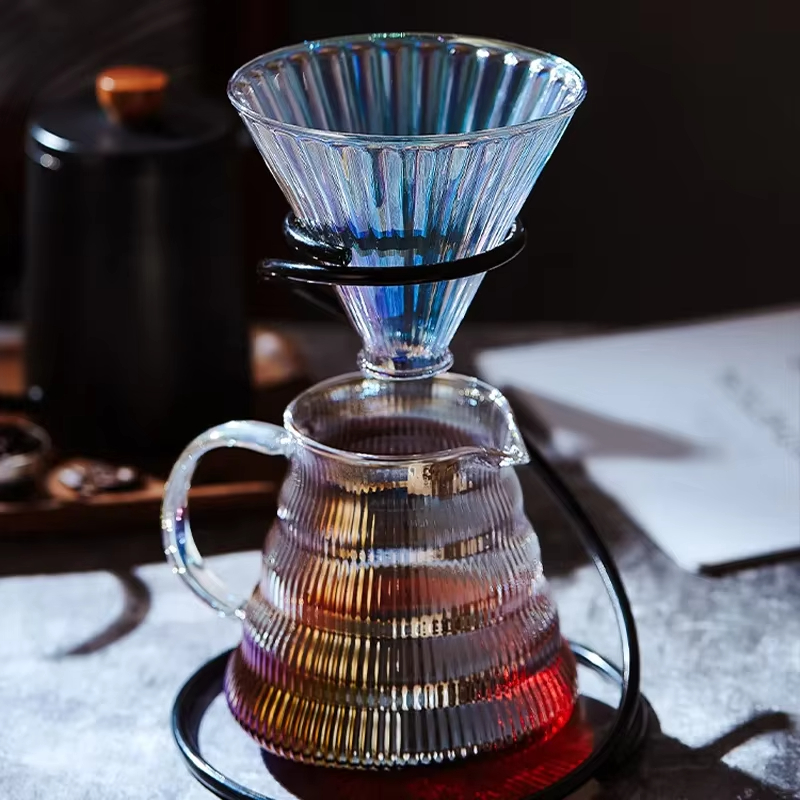 مجموعة صب ملونة فوق القهوة، فل - مراجعة Coffee Equipment Pour Over وسعره