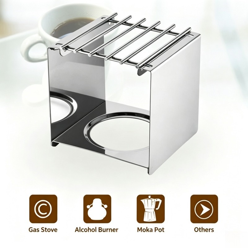 حامل قهوة مربع من الفولاذ المق - مراجعة Coffee Equipment For Camping وسعره