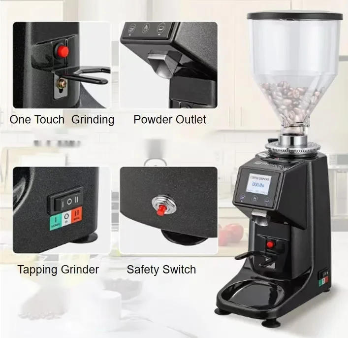 مطحنة قهوة تجارية أوتوماتيكية  - مراجعة Coffee Grinder Burr Flat وسعره