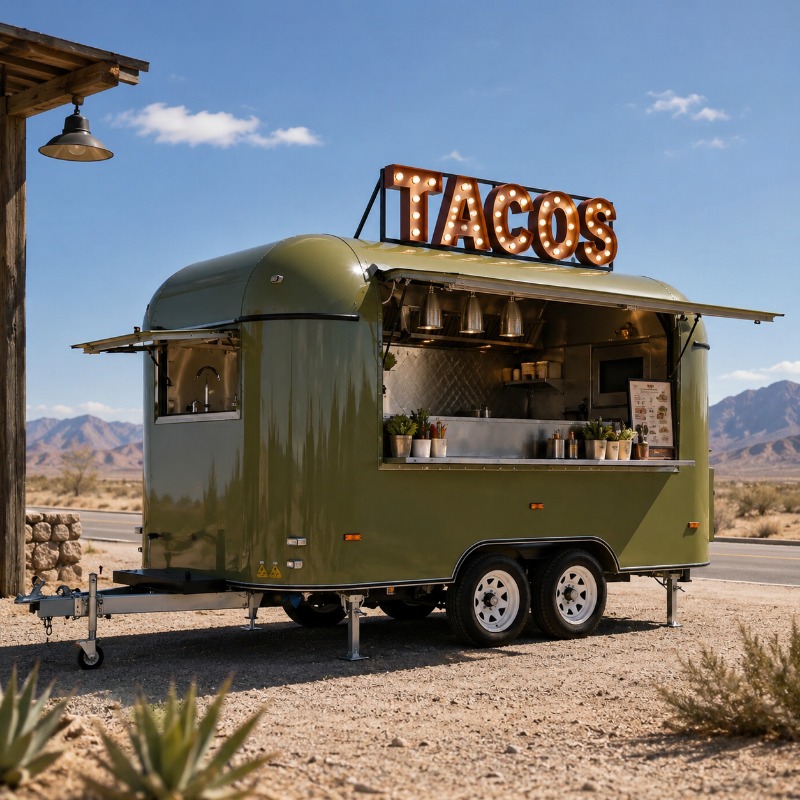 شاحنة طعام متنقلة مع مطبخ للتم - مراجعة Coffee Van Equipment وسعره