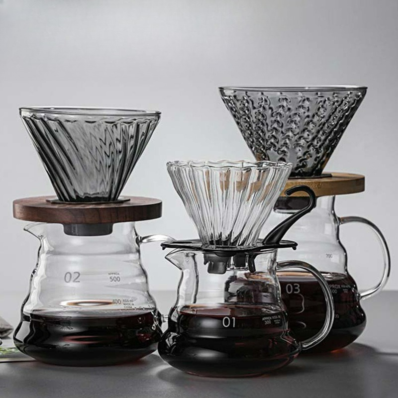 صب فوق صانع القهوة مجموعة زجاج - مراجعة Coffee Equipment Pour Over وسعره